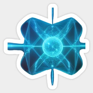 Quantum Tesseract Sticker